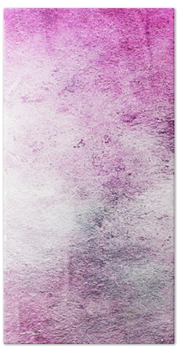 Heart Bath Towel featuring the mixed media Bruised Heart by Moira Law