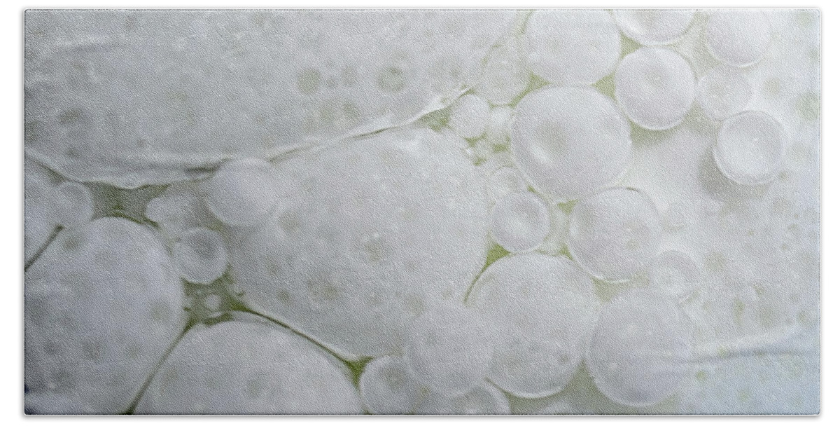 Abstract Bath Towel featuring the photograph Bubble and Milk Shake Art by LeeAnn McLaneGoetz McLaneGoetzStudioLLCcom