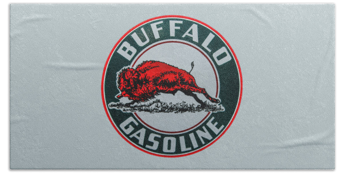 Car Show Hand Towel featuring the photograph Buffalo Gasoline by Tony Baca