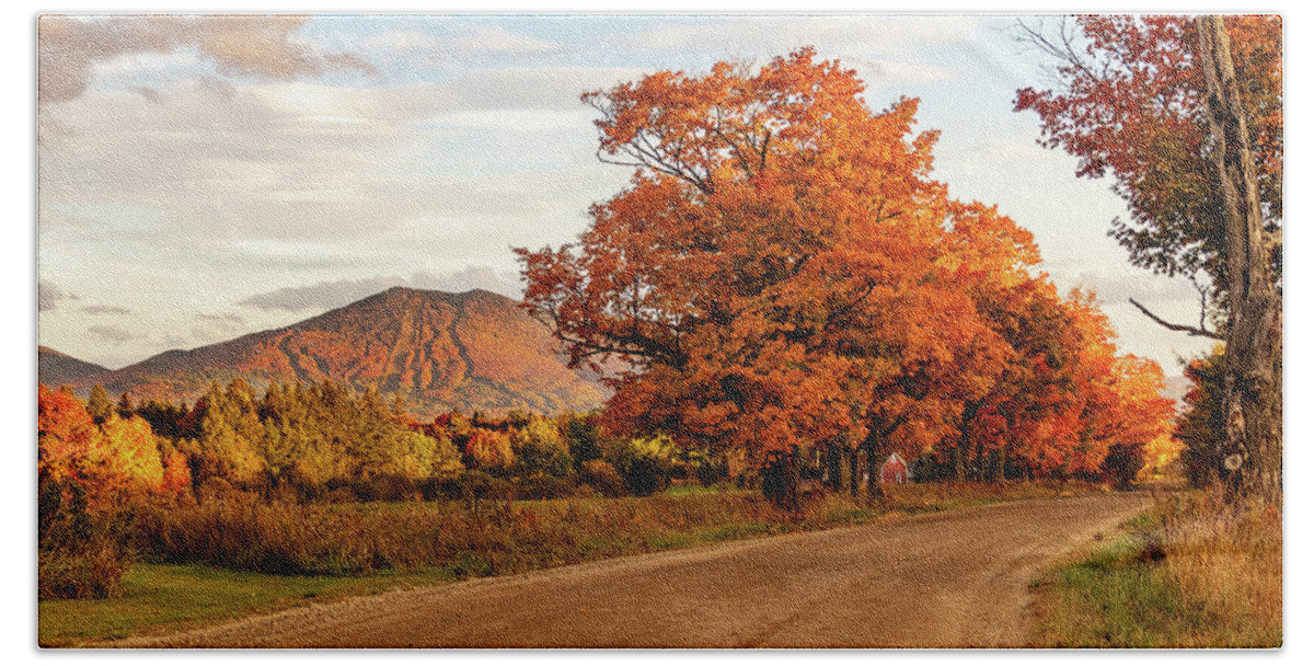 Bvt Hand Towel featuring the photograph Burke Mountain From Sugarhouse Road by John Rowe