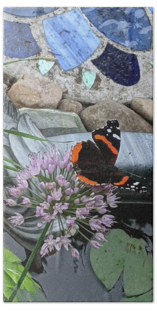 Butterfly Hand Towel featuring the photograph Butterfly garden by Lisa Mutch