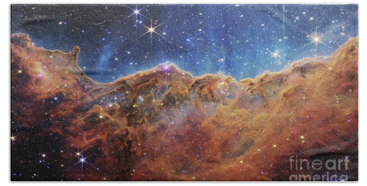 Astronomical Bath Towel featuring the photograph C056/2352 by Science Photo Library