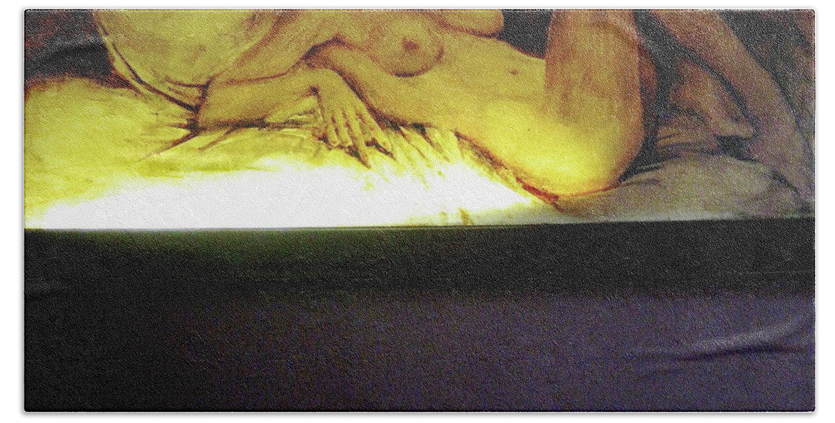 Cafe Bar Astoria Bath Towel featuring the photograph Cafe Bar Astoria Girl by Chris Goldberg