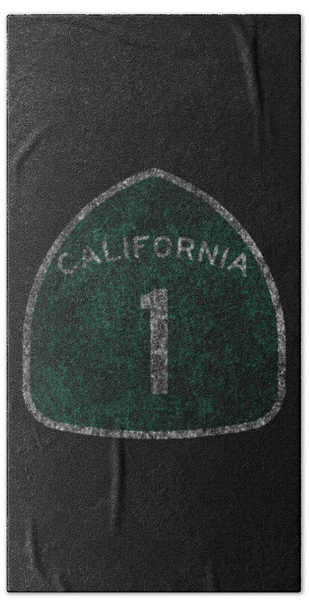 Cool Bath Towel featuring the digital art California 1 Pacific Coast Highway by Flippin Sweet Gear