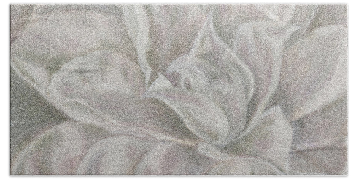 Art Bath Towel featuring the painting Camellia by Tammy Pool