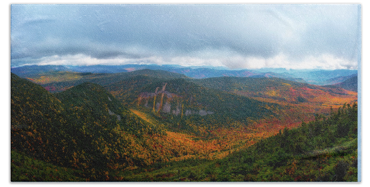 4000 Footer Hand Towel featuring the photograph Carrigain Notch, Autumn.  by Jeff Sinon