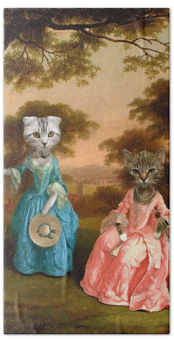 https://render.fineartamerica.com/images/rendered/default/flat/bath-towel/images/artworkimages/medium/3/cat-sisters-royal-pet-portrait-milly-may.jpg?&targetx=-119&targety=0&imagewidth=715&imageheight=952&modelwidth=476&modelheight=952&backgroundcolor=724E1C&orientation=0&producttype=bathtowel-32-64