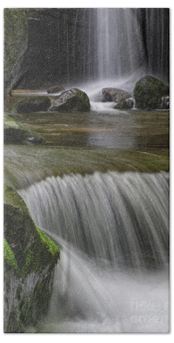 Catawba Falls Bath Towel featuring the photograph Catawba Falls 12 by Phil Perkins