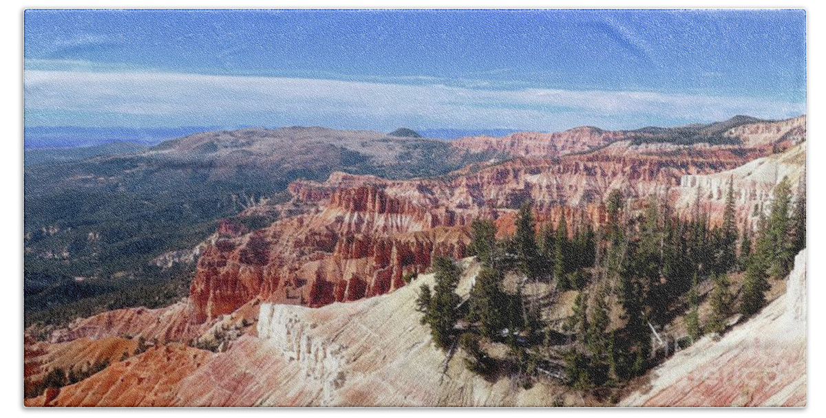 Spirals Hand Towel featuring the photograph Cedar Breaks National Monument. Utah USA by Aurelia Schanzenbacher