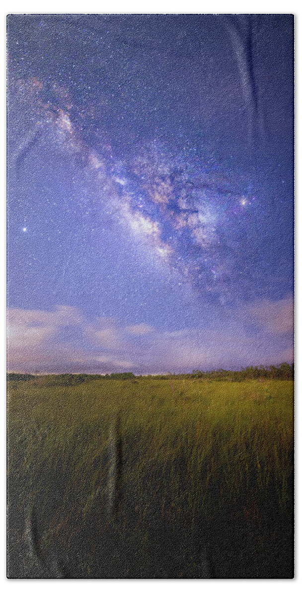Milky Way Bath Towel featuring the photograph Celestial Summer by Mark Andrew Thomas