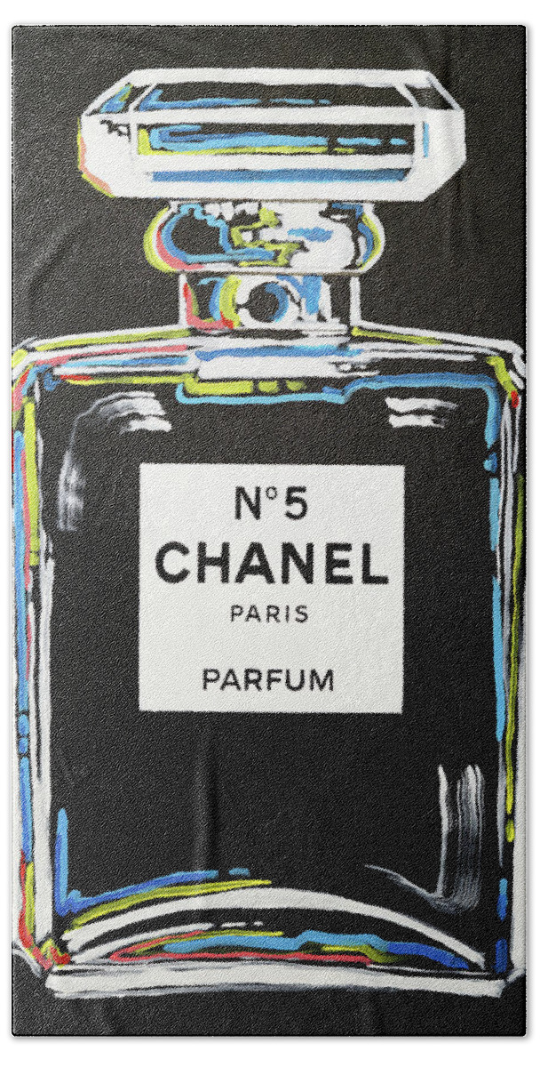 Chanel Black Bath Towel by James Hudek - Pixels