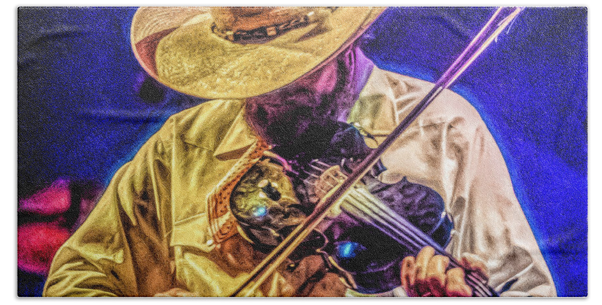 © 2020 Lou Novick All Rights Reversed Bath Towel featuring the photograph Charlie Daniels by Lou Novick