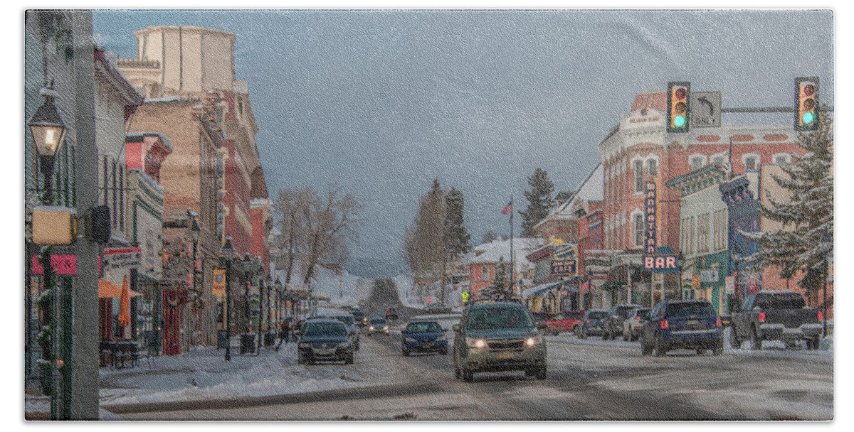 Colorado Hand Towel featuring the photograph Charming Leadville, Colorado by Marcy Wielfaert