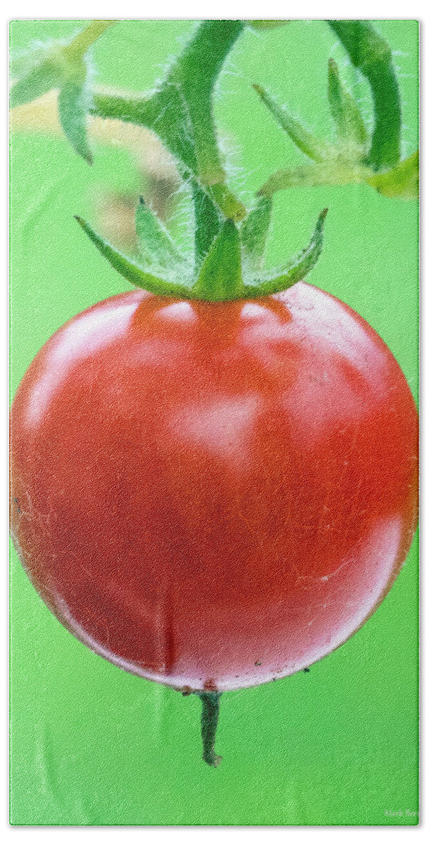#naturephotography Bath Towel featuring the photograph Cherry Tomato by Mark Berman