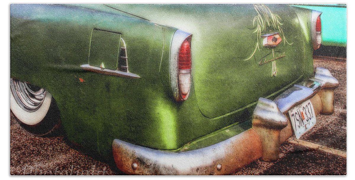 Classic Cars Hand Towel featuring the photograph Chevroet Glow 2 by Kevin Lane