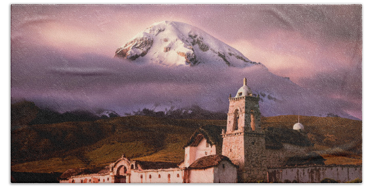 Tomarapi Bath Towel featuring the photograph Church Tomarapi by Peter Boehringer