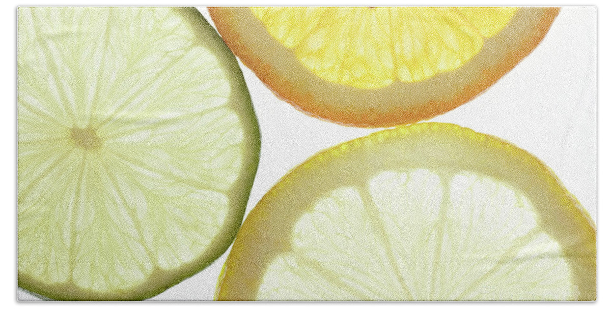 Wall Art Bath Towel featuring the photograph Citrus Fruits by Stephen Melia