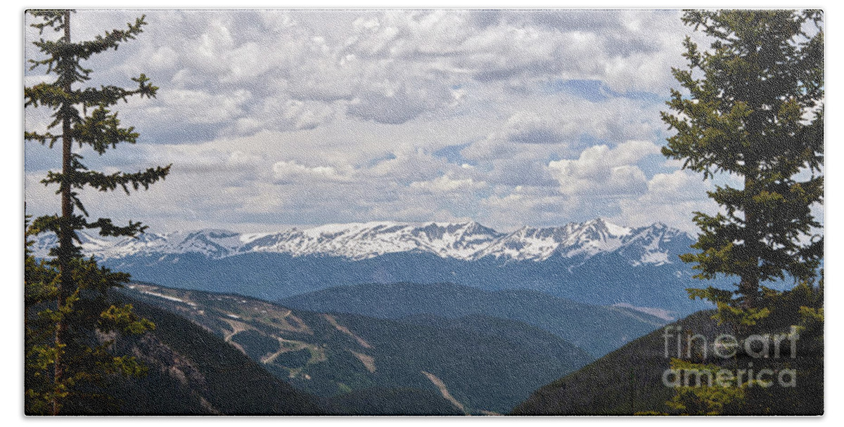 Rocky-mountains Hand Towel featuring the photograph Colorado Ski Slopes In The Summer by Kirt Tisdale