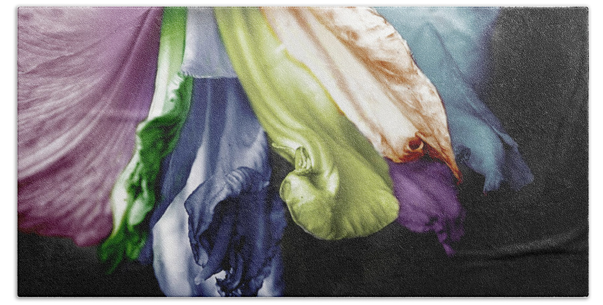 Lily Bath Towel featuring the photograph Colored LIly 1 by M Kathleen Warren