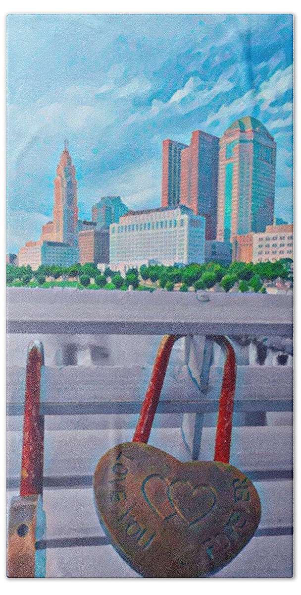 Photography Hand Towel featuring the photograph Columbus Love by Christopher Genheimer