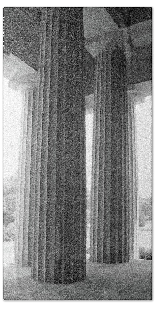 Columns Bath Towel featuring the photograph Columns 3 by Mike McGlothlen
