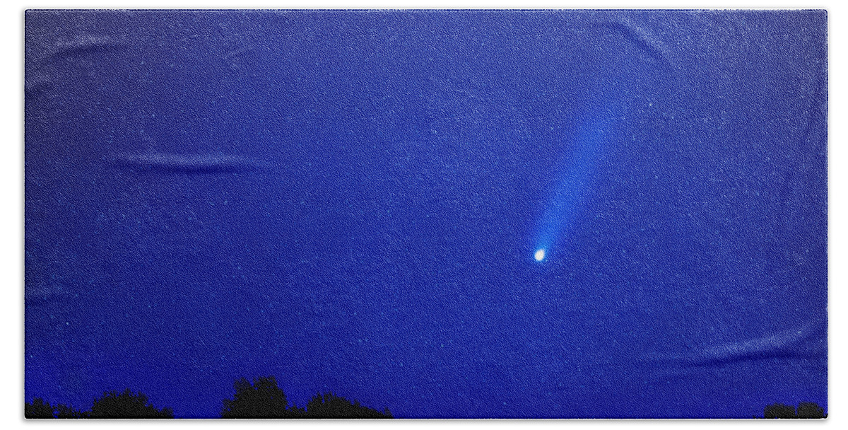 Comet Bath Towel featuring the photograph Comet Neowise 2020 by Allin Sorenson