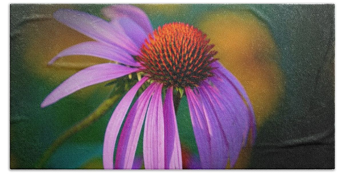 Beautiful Hand Towel featuring the photograph Coneflower by Susan Rydberg