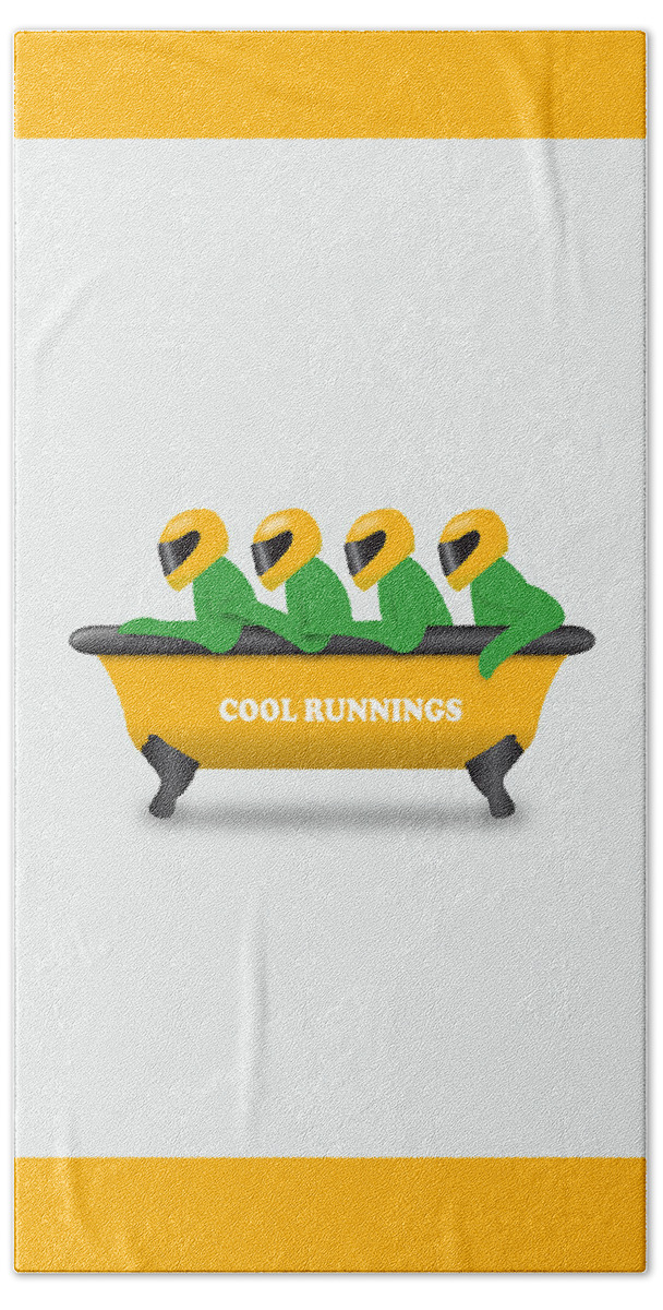 Movie Poster Hand Towel featuring the digital art Cool Runnings - Alternative Movie Poster by Movie Poster Boy