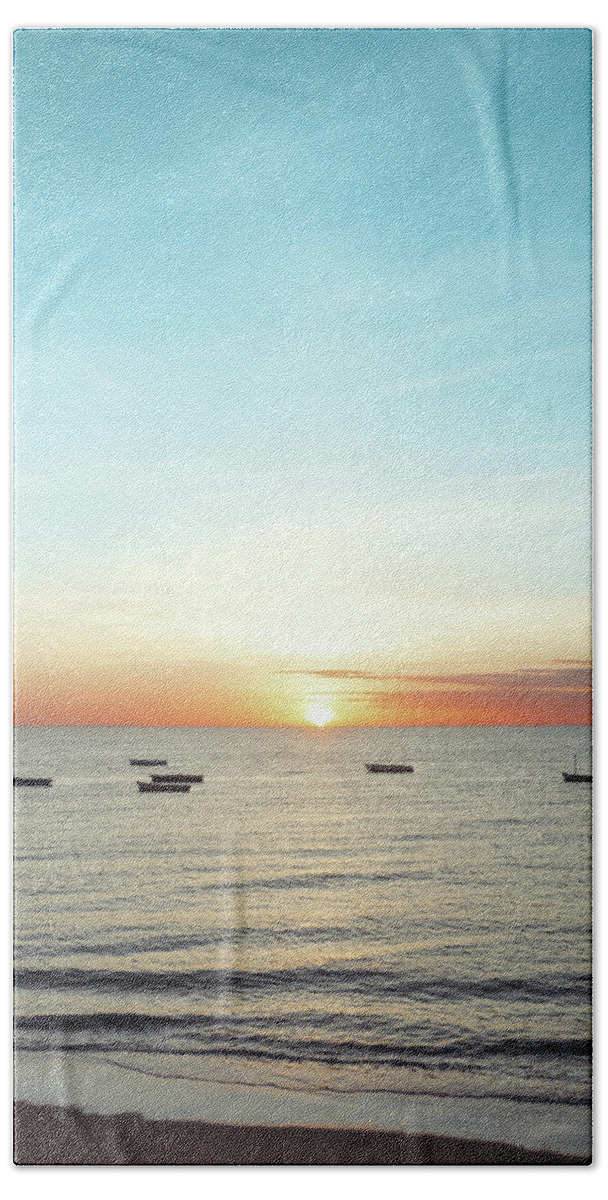 Beautiful Hand Towel featuring the photograph Costa do sol sunrise by Inesio Samuel