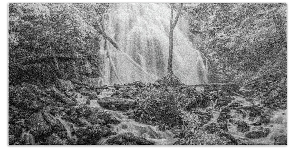 Waterfall Bath Towel featuring the photograph Crabtree Falls NC by Rob Hemphill
