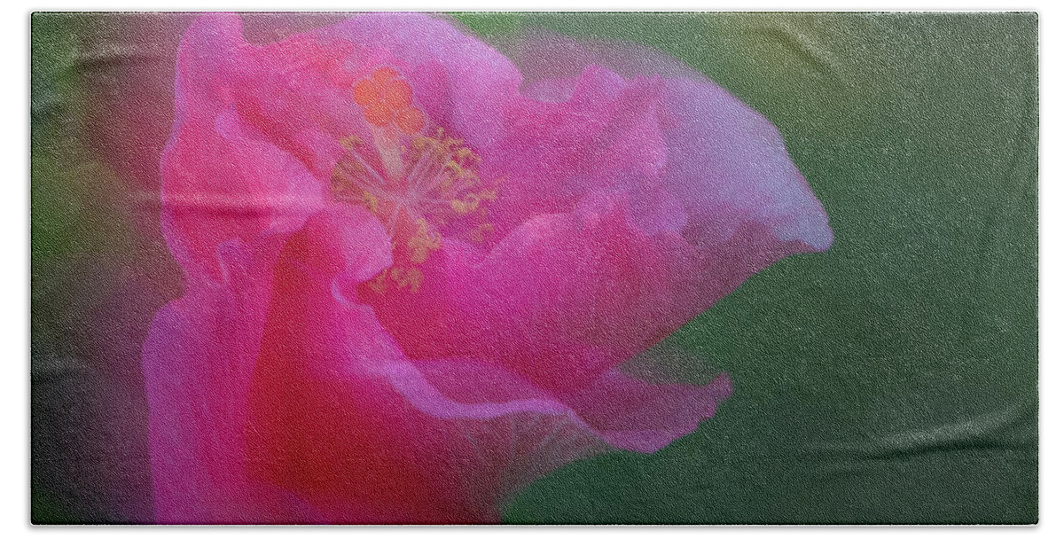 Hibiscus Bath Towel featuring the photograph Day's End by M Kathleen Warren