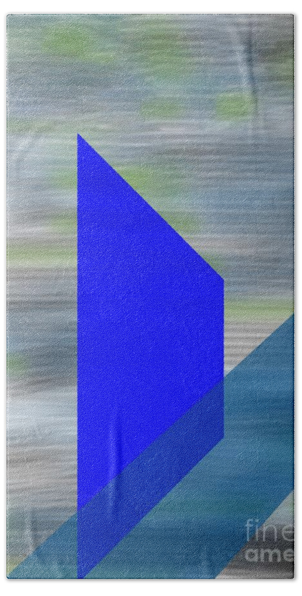 Abstract Art Hand Towel featuring the digital art Deep Blue by Jeremiah Ray