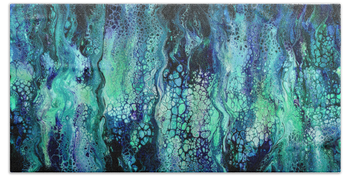 Sea Bath Towel featuring the painting Deep Sea Dreams IV by Lucy Arnold