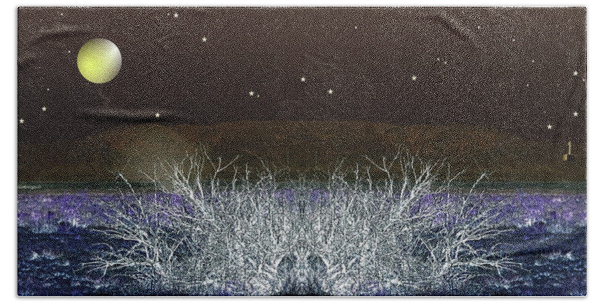 Desert Bath Towel featuring the digital art Desert Landscape by Teresamarie Yawn