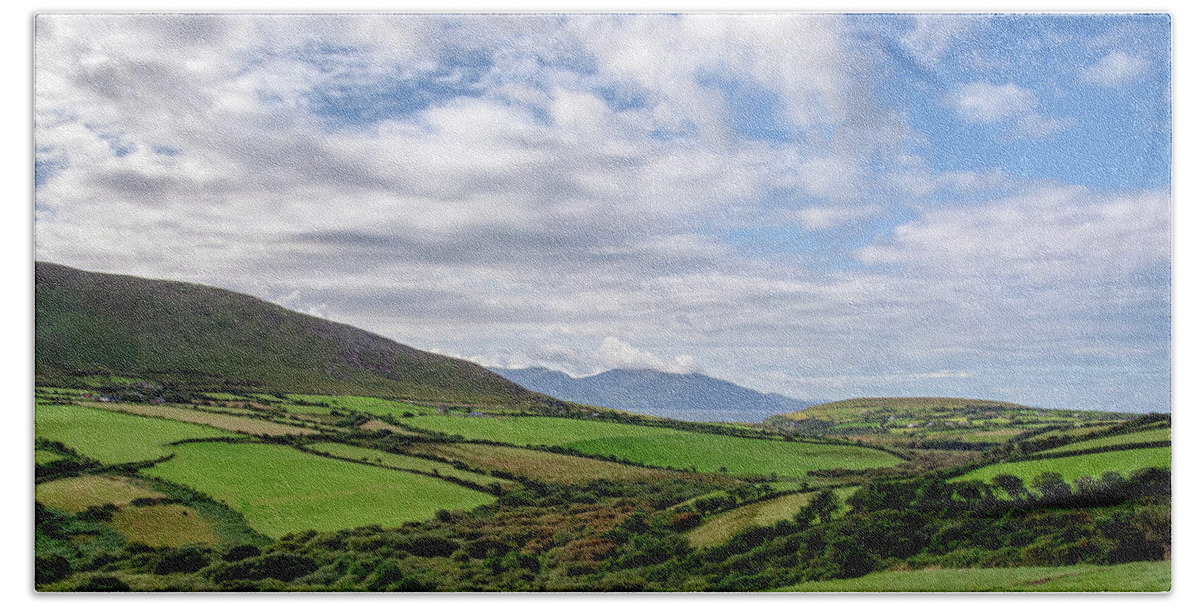 Dingle Hand Towel featuring the photograph Dingle country by Karen Smale