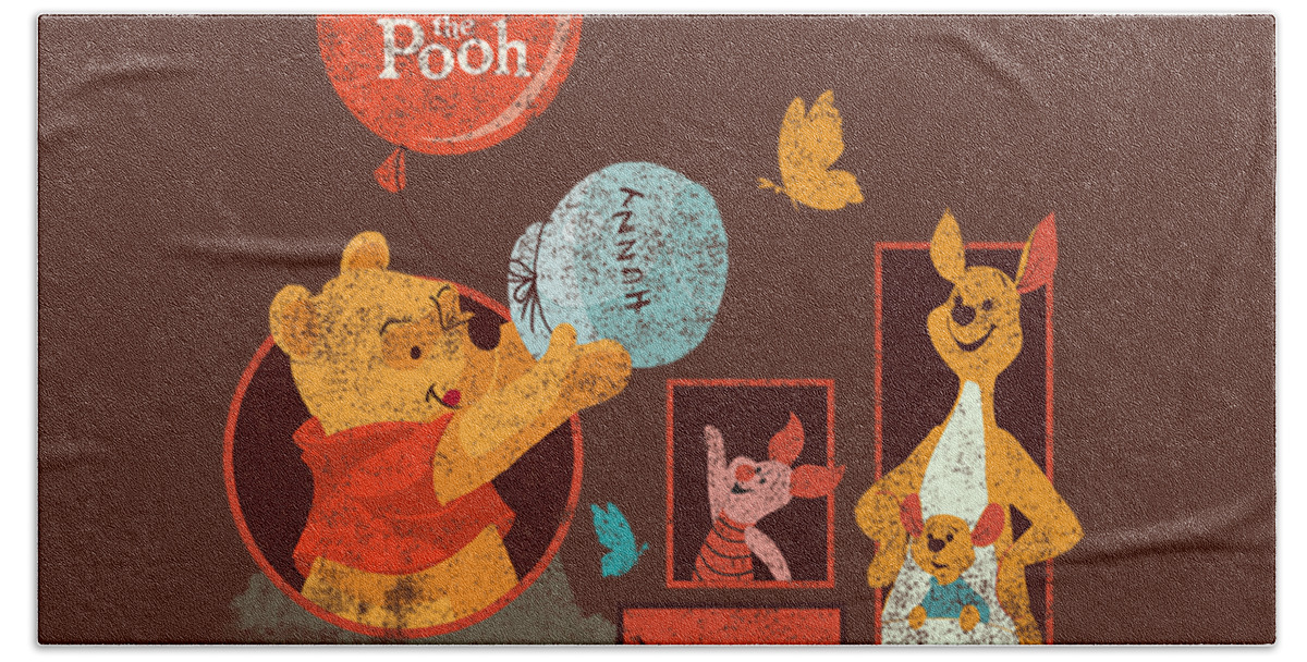 Disney Winnie The Pooh And Friends Panels Hand Towel by Leylan Catrin -  Pixels