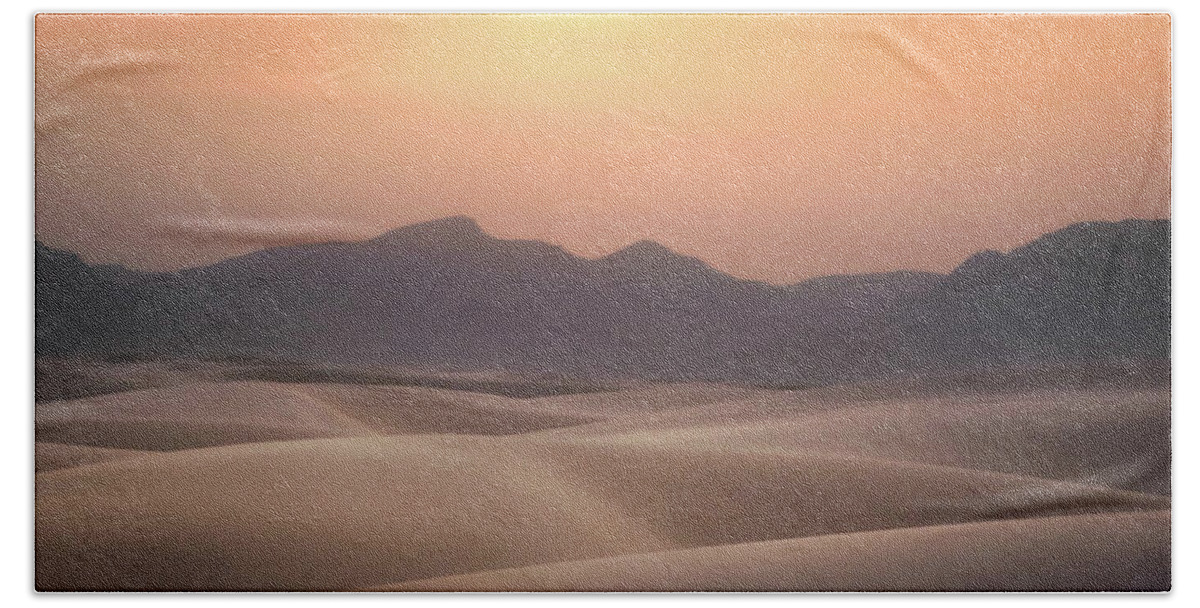 White Sands Hand Towel featuring the photograph Dreamscape - White Sands New Mexico by Rebecca Herranen