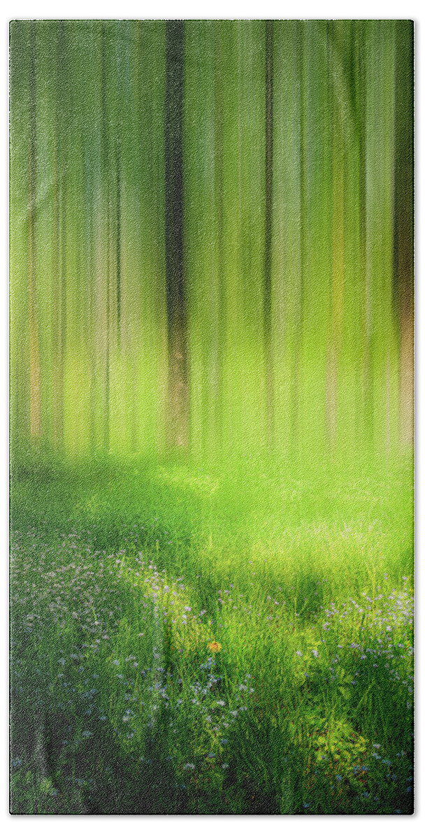 Forest Bath Towel featuring the photograph Dreamy Forest Scene by Nicklas Gustafsson