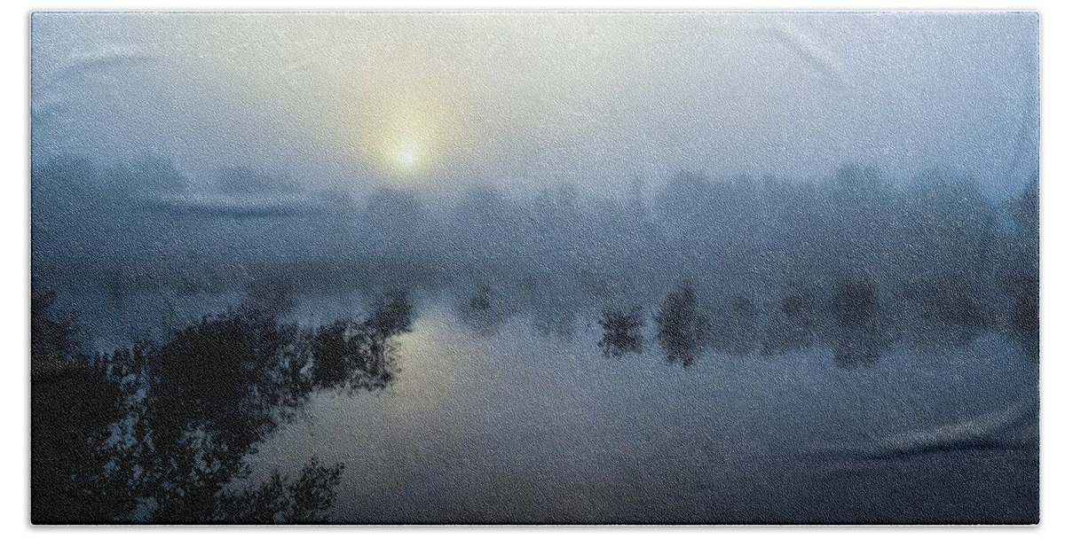 Mist Hand Towel featuring the photograph Early Morning Fog by Addison Likins