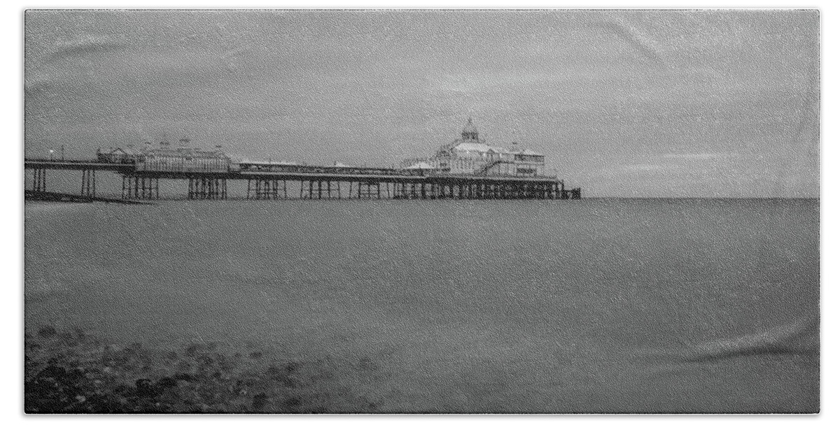 Eastbourne Bath Towel featuring the photograph Eastbourne Pier by Andrew Lalchan
