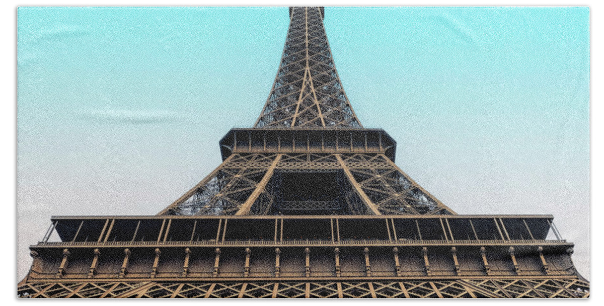 Paris Hand Towel featuring the photograph Eiffel Architecture by Manjik Pictures