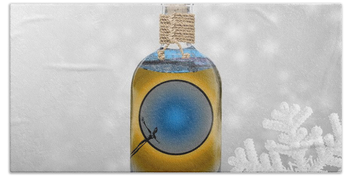 Photograph Bath Towel featuring the digital art Elixir Winter Freedom by Alexandra Vusir