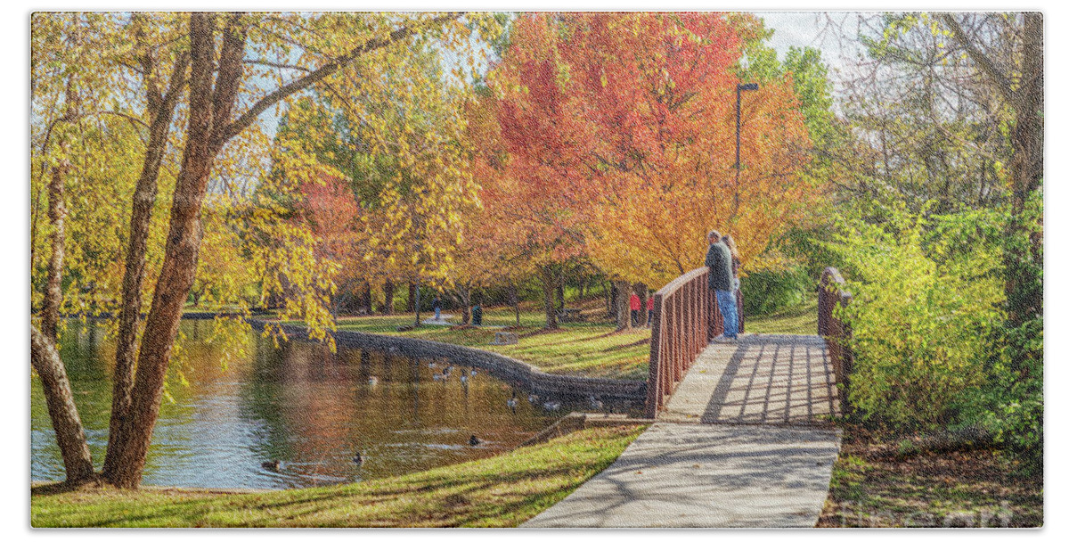 Fall Bath Towel featuring the photograph Enjoying A Fall Afternoon by Jennifer White