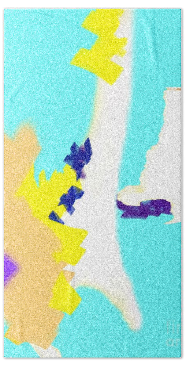 Abstract Art Bath Towel featuring the digital art Even the Memory by Jeremiah Ray