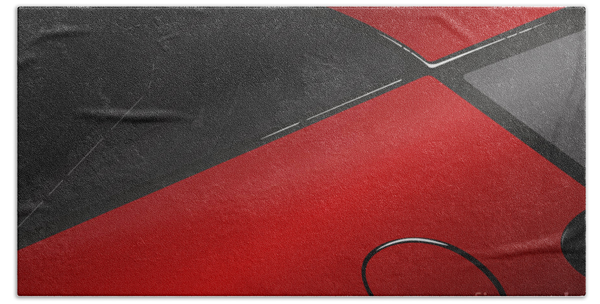 Sports Car Bath Towel featuring the digital art Evora X Design Great British Sports Cars - Red by Moospeed Art