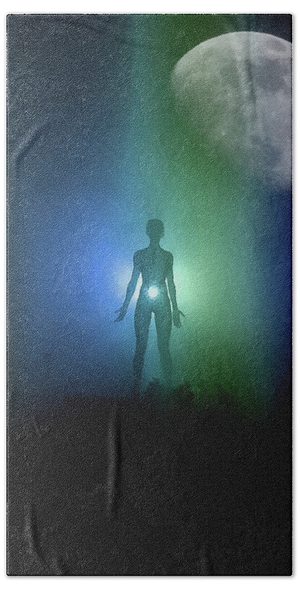 Extraterrestrial Bath Towel featuring the photograph Extraterrestrial Breath by Carl Moore