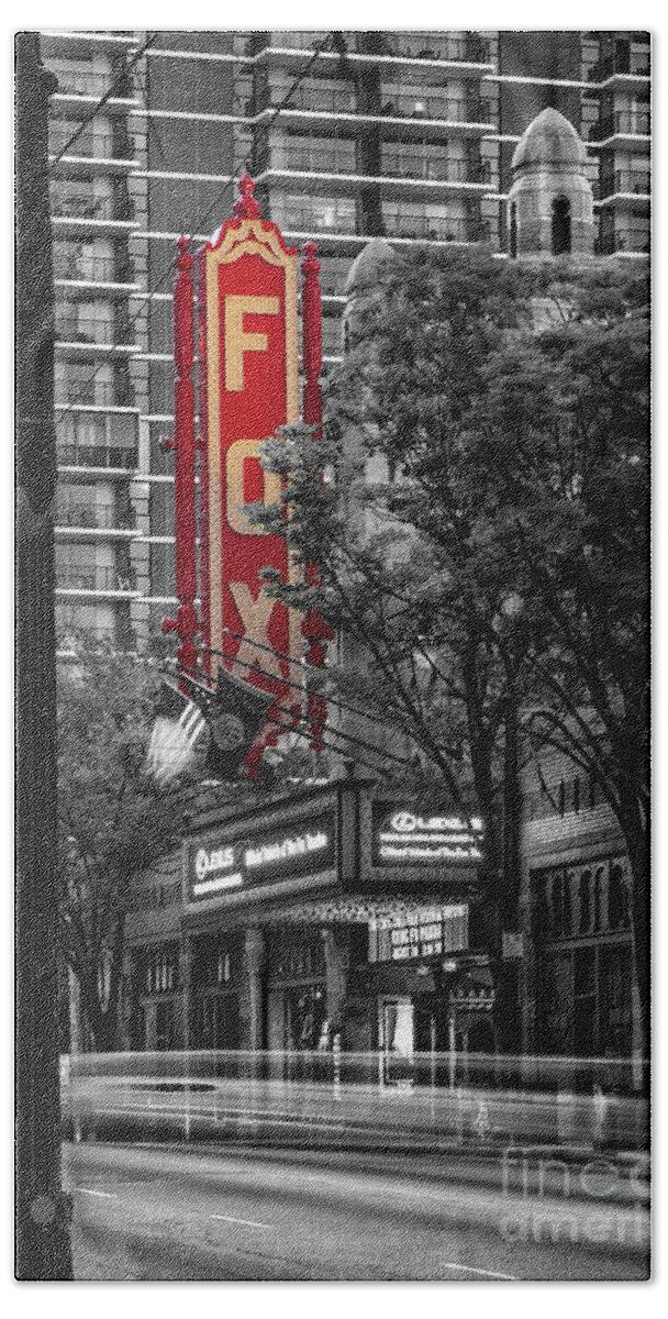 Fox Theater Bath Towel featuring the photograph Fabulous FOX Theater by Doug Sturgess