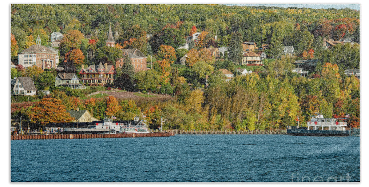 Bayfield Bath Towel featuring the photograph Fall Colors in Bayfield by Bob Phillips