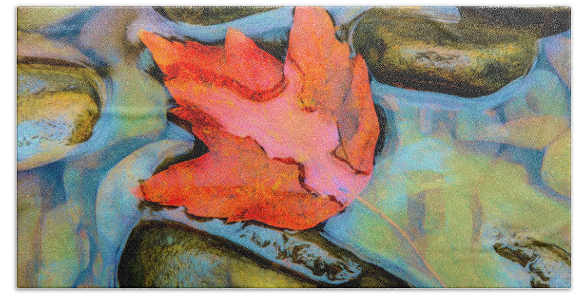 Carolina Bath Towel featuring the photograph Fall Float Painting by Debra and Dave Vanderlaan