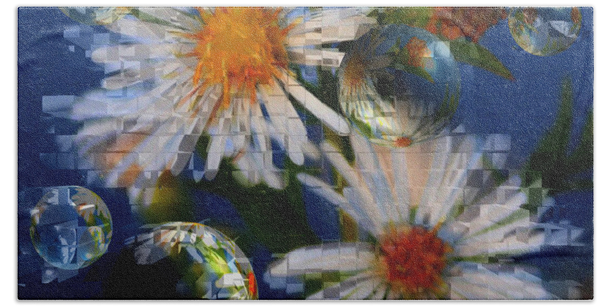 Flowers Bath Towel featuring the photograph Flower World by Linda Sannuti
